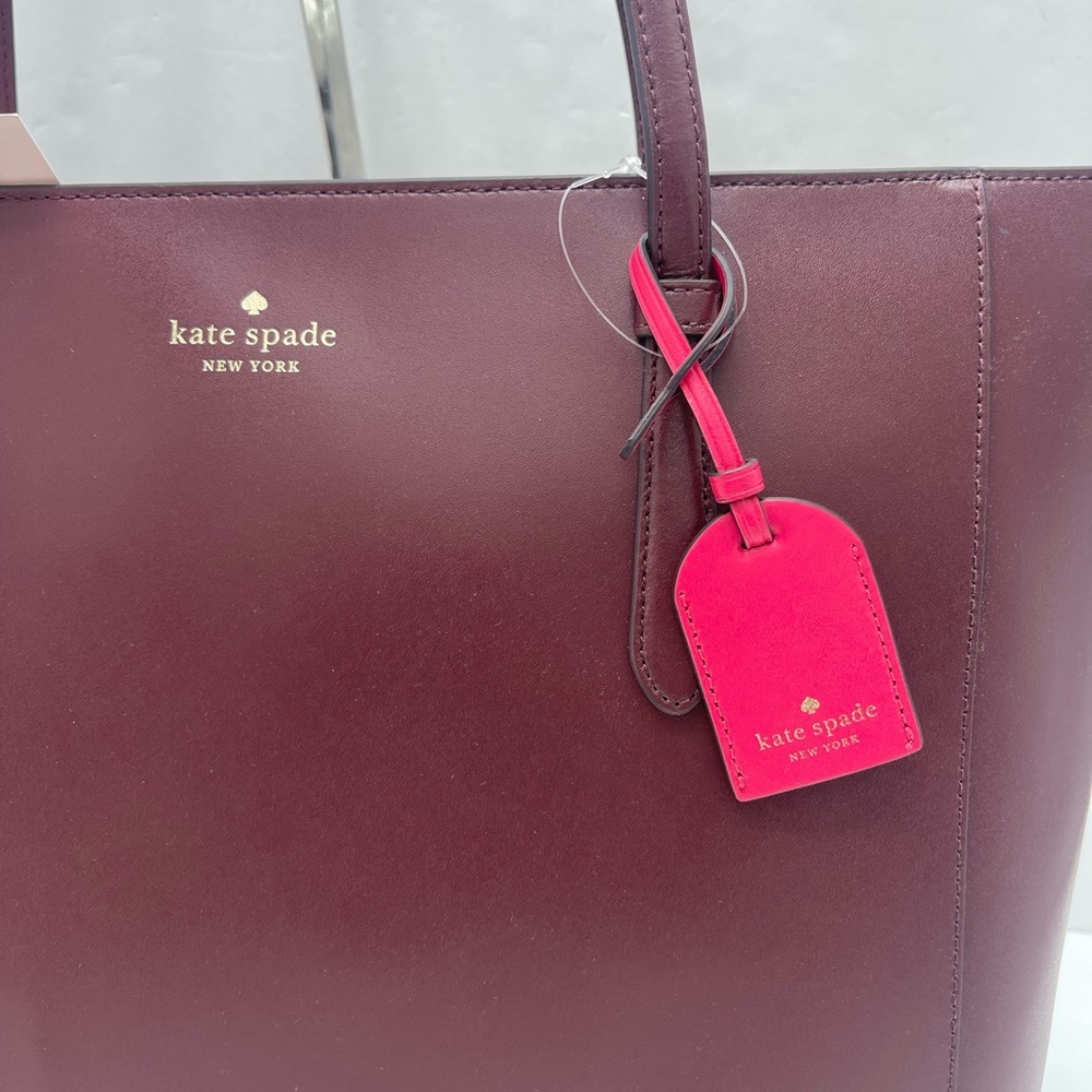 Kate Spade New York SCHUYLER MEDIUM Zip Top TOTE Shoulder Bag 
Cherrywood 
NWT - Picture 6 of 16